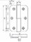 Η στρογγυλή γωνία ανασηκώνει τις τετραγωνικές αρθρώσεις πορτών μετάλλων για την ξύλινη πόρτα Metalr πορτών
